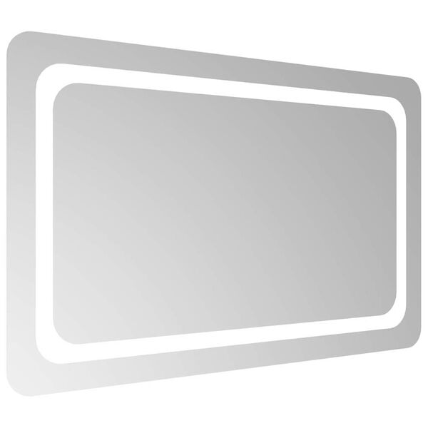 vidaXL LED огледало за баня, 80x50 см