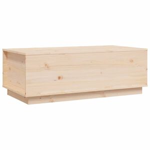 vidaXL Кафе маса, 100x50x35 см, борово дърво масив