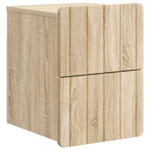 vidaXL Спален шкаф с монтаж на стена Дъб сонома 33 x 34,5 x 43 см