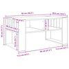 vidaXL Масичка за кафе Дъб 92 x 49,5 x 45 см Инженерно дърво