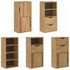 vidaXL Странични шкафове 5 бр. ODDA 40x24x79 cm борово дърво масив