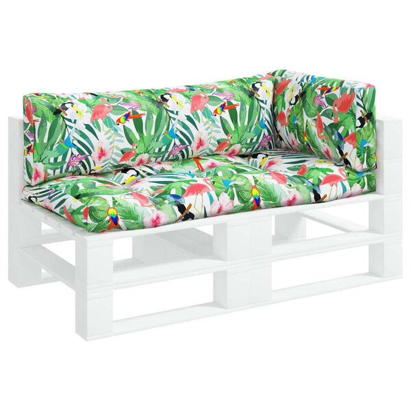 vidaXL Палетни възглавници, 3 бр, многоцветни, плат Оксфорд