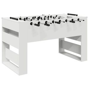 vidaXL Маса за фуутбол Бял 146,5 x 74 x 85 см Инженерна дървесина