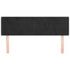 vidaXL Горна табла за легло, черна, 147x16x78/88 см, кадифе