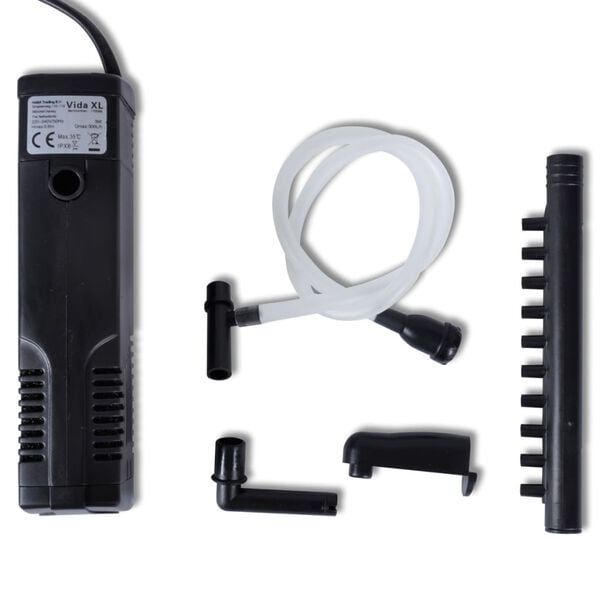 Филтрираща помпа за аквариум с активен въглен, 300 л / ч