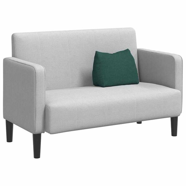 vidaXL Възглавница за гръб Тъмен зелен 45 x 20 x 35 см текстил