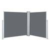vidaXL Прибираща се странична тента, антрацит, 120x600 см