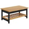 VidaXL Масичка за кафе EKAI Черно 100 x 60 x 45,5 см