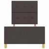 vidaXL Рамка за легло с таблото Тъмнокафяв 90 x 200 cm текстил