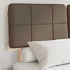 vidaXL Леглова рамка с тапицирана гръбна част Таупе 160 x 200 cm
