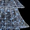 vidaXL Коледно дърво с 240 LED светодиода Студено бяло 180 cm Акрил