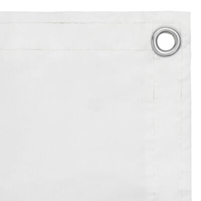 vidaXL Балконски параван, бял, 120x300 см, оксфорд плат