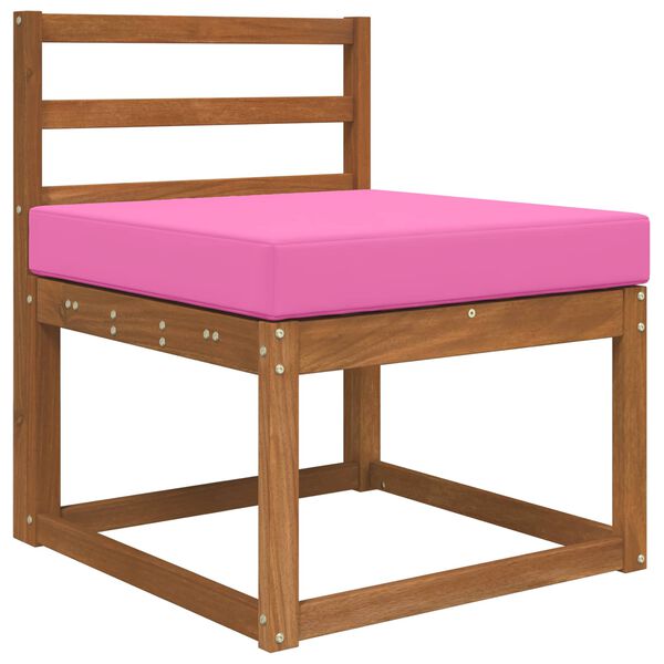 vidaXL Възглавница за диван на открито Розово 60 x 60 x 8 см Полиестер