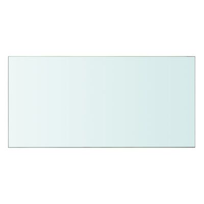 vidaXL Плоча за рафт, прозрачно стъкло, 60 x 30 см