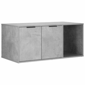 vidaXL Мебел за котешка клетка Бетонно сиво 100 x 49 x 45 см