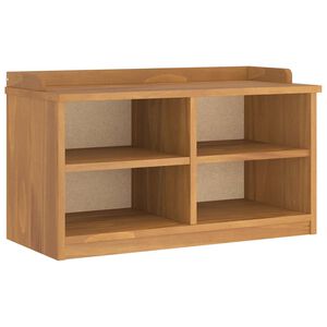 vidaXL Пейка за коридор SANDNES 87x40x50 см, масивна дървесина, бор
