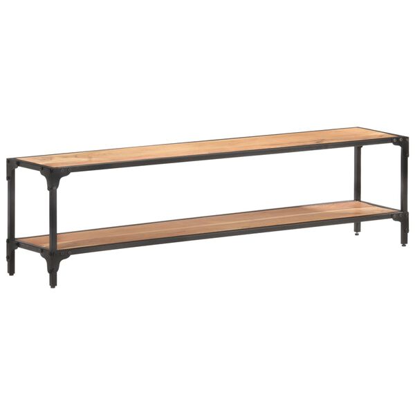 vidaXL ТВ шкаф, 150x30x40 см, акациево дърво масив