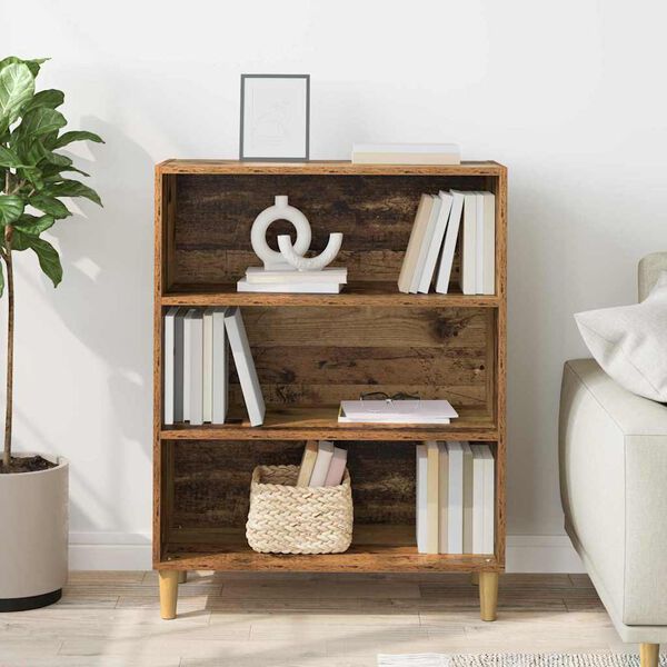 vidaXL Служебен шкаф Старо дърво 69,5 x 32,5 x 90 см Инженерно дърво