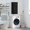 vidaXL Стенен шкаф Черния дъб 34,5 x 34 x 90 см Инженерно дърво