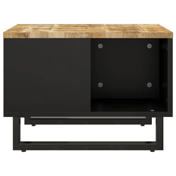 vidaXL Маса за кафе, 60x50x35 см, масивно мангово дърво