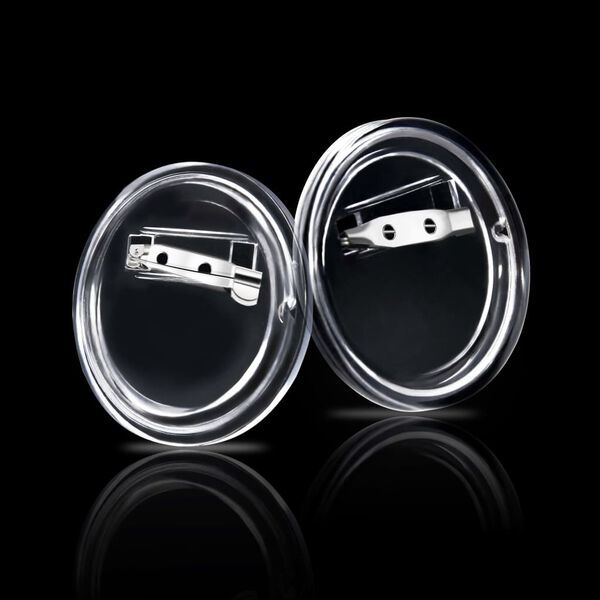 vidaXL Комплект бутонни значки със закопчалки 100 бр акрил 37 мм