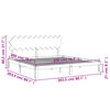 vidaXL Рамка за легло с табла, меденокафява, масивно дърво, 200x200 см