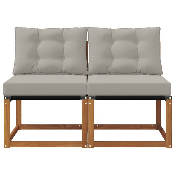 vidaXL 2 Брой Външен среден диван