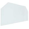 vidaXL Стъклена плоча за камина Прозрачен 120 x 60 cm Стъкло