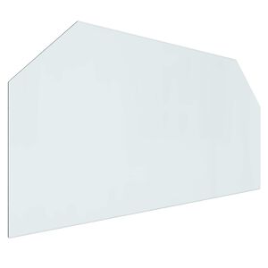 vidaXL Стъклена плоча за камина Прозрачен 120 x 60 cm Стъкло