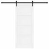 vidaXL Преплъзваща се врата ORKDAL Бяло 83 x 202 см