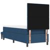 vidaXL Легло с пружинирана основа с матрак Синьо 80 x 200 cm текстил