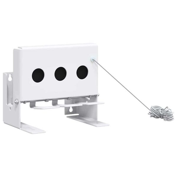 vidaXL Падаща мишена за биатлон с 3 отвора и въже за нулиране