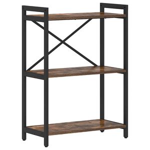 vidaXL Рафт за книги 60 x 30 x 85 cm Инженерна дървесина Димян дъб
