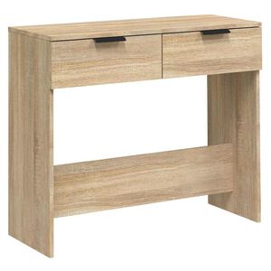 vidaXL Конзолна маса, дъб сонома, 90x36x75 см, инженерно дърво