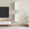 vidaXL ТВ шкафове, 2 бр, бели, 30,5x30x60 см, инженерно дърво
