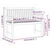 vidaXL Градинска пейка, 110 cм, акациево дърво масив