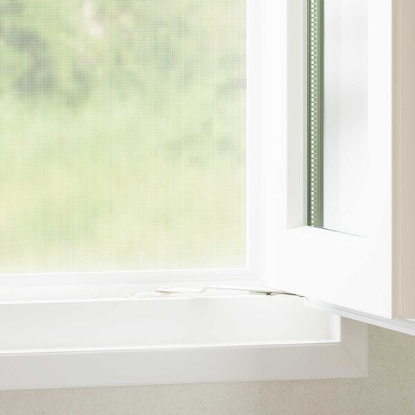 vidaXL Мрежа против насекоми Бяло 100 x 2000 cm Стъклопласт