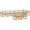 vidaXL Комплект дивани за открито 8 pcs Бяло 406 x 168,5 x 73 см