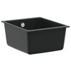 vidaXL Единична мивка за кухня Гранит 37 x 46 x 20 см Графит