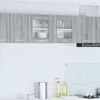 vidaXL Висящ шкаф Сив Сонома и бяло 80 x 31 x 40 см Инженерно дърво