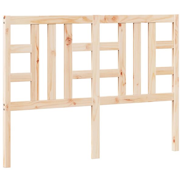 vidaXL Горна табла за легло, 141x4x100 см, бор масив