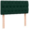 vidaXL Box Spring легло с матрак Тъмнозелено 80x210 cm Кадифе
