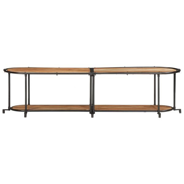 vidaXL ТВ шкаф, 160x42x40 см, масивно акациево дърво