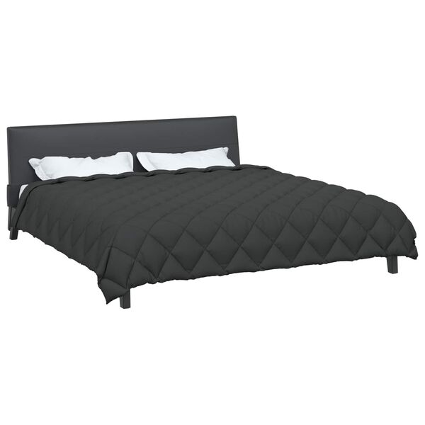 vidaXL Зимен юрган Антрацит 220 x 240 cm Микрофибър