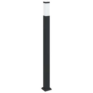 vidaXL Осветителна колона 110 см, черна, IP44