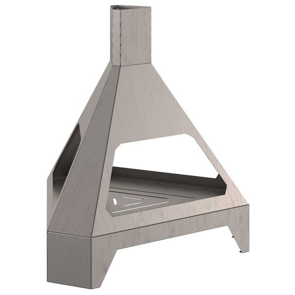 vidaXL Огнище Кафяво 50 x 43 x 52 см Стомана