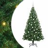 vidaXL С изкуствено коледно дърво с 300 LED светодиода Зелен 180 cm