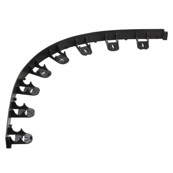 Nature Градинска бордюрна лента и заземителни клинове, черна