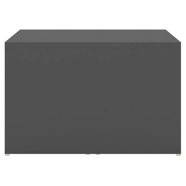 vidaXL Стифиращи кафе маси, 3 бр, сиви, 60x60x38 см, инженерно дърво