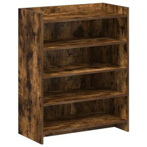 vidaXL Шкаф за обувки Опушен дъб 73,5 x 36 x 92 см Инженерна дървесина